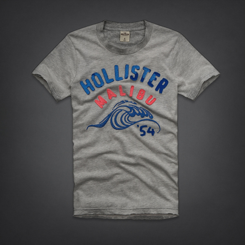 Hollister Hombres De Cuello Redondo Corto Remera HCO4033